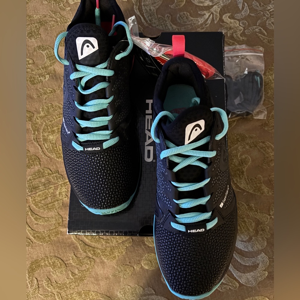 Head Black and Teal Sprint SF Tennis shoes size 7.5 women’s NIB